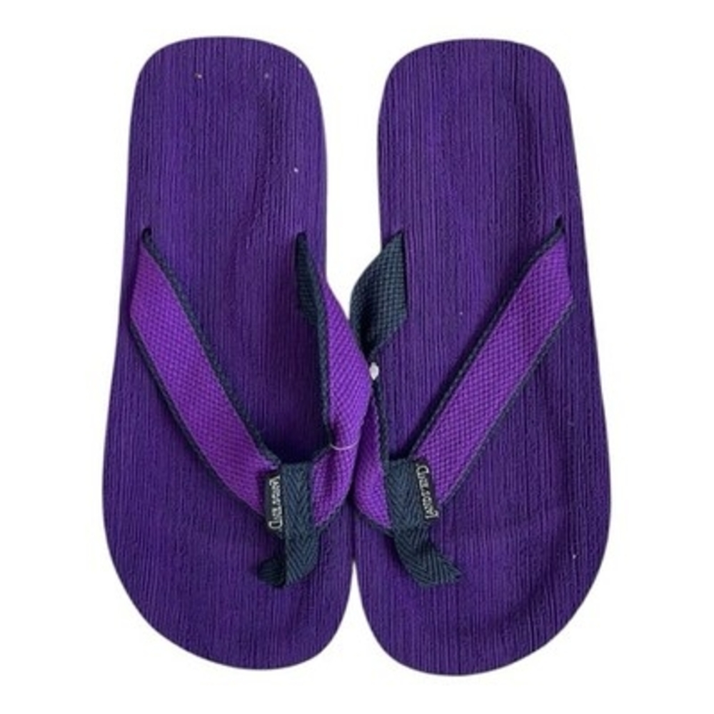 Lands' End Purple Terry Cloth Flip Flop Sandals Women’s Size 9 New - Picture 4 of 7